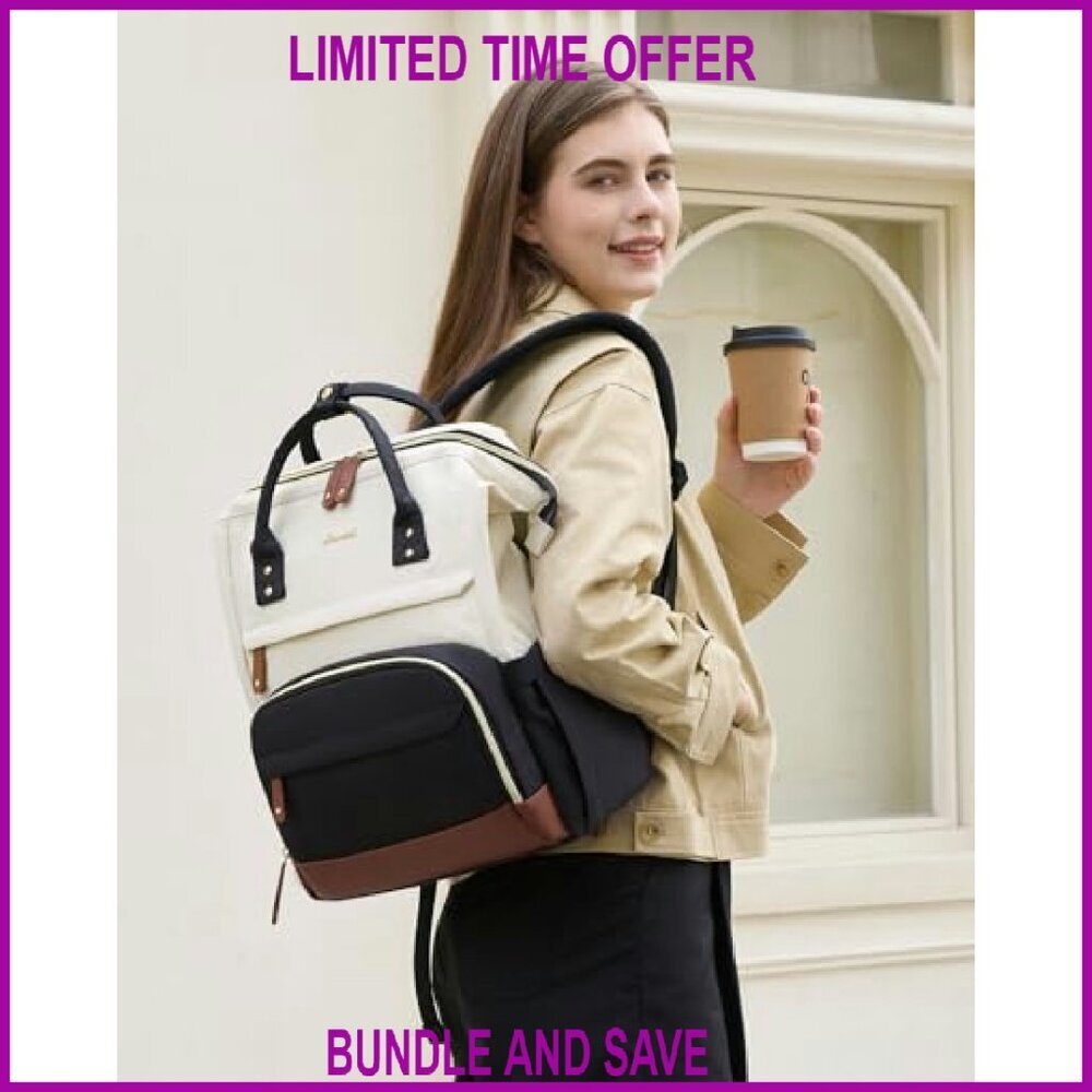 15.6 Inch Laptop Backpack Large Capacity Waterproof Work Travel Daypack - Picture 7 of 7